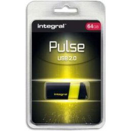 Integral infd64gbpulseyl lecteur usb flash 64 go usb type-a 2.0 jaune