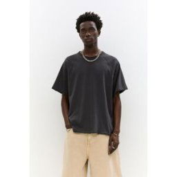 Pull&Bear T-Shirt Manches Courtes Avec Bordures Noir L male