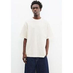 Pull&Bear T-Shirt Manches Courtes Structure Blanc cassé L male