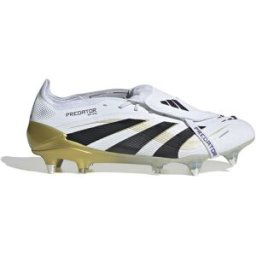 Adidas Predator Elite Fold-Over Tongue Adults Soft Ground Football Boots Blanc/Noir/Or 7.5 (41.3) Male