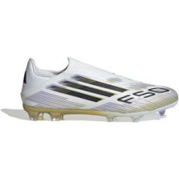 Adidas F50 League Laceless Adults Firm Ground Football Boots Blanc/Noir/Or 9 (43.3) Male