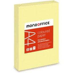 Mondoffice Papier couleur A4 jaune canari 80g Coloured Paper - ramette de 500 feuilles