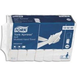 Essuie-mains Tork Advanced Soft - 120288 - 2 plis en M - 34 x 21,2 cm - colis de 21 paquets de 136 - pour TORK H2