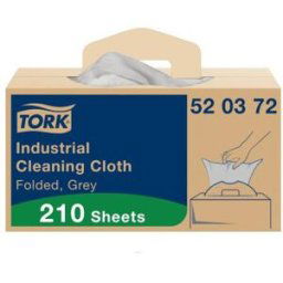 Boîte distributrice 210 Chiffons de nettoyage Industriel Tork Premium - 520372 - Gris