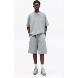 Pull&Bear Bermuda Jogger Baggy Gris L male