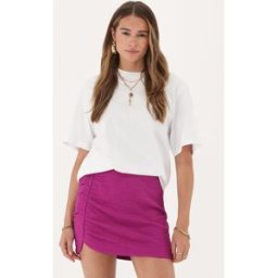 Jupe violette en crêpe à smocks My Jewellery Violet femme