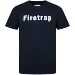 Firetrap Large Logo T-Shirt Mens Noir 2XL Male