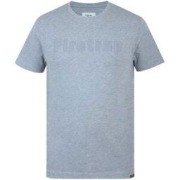 Firetrap Large Logo T-Shirt Mens Marl gris M Male