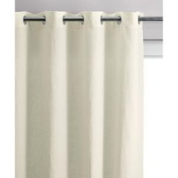 Maison Vivaraise Rideau en lin stonewashed Zeff Craie 140 x 280 cm unisex