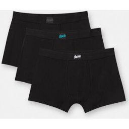 Pull&Bear Lot De 3 Boxers Noirs Stwd Divers M male
