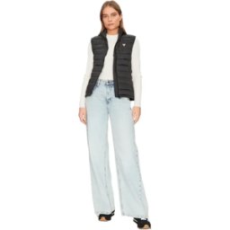 Doudoune sans manche Guess Triangle Femme Noir S