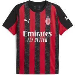 Puma Ac Milan Home Shirt 2025 2026 Adults Rouge/Noir XL Male