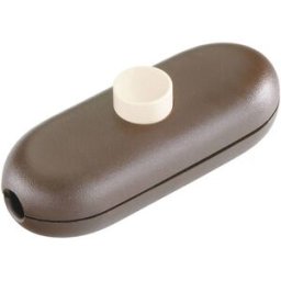 Interrupteur pour câble souple interBär 5044-009.01 marron, beige 1 x Off/On 2 A 1 pc(s)