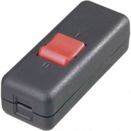 Interrupteur pour câble souple interBär 8010-004.01 noir, rouge 2 x Off/On 10 A 1 pc(s)