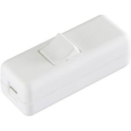 Interrupteur pour câble souple interBär 8010-008.01 blanc 2 x Off/On 10 A 1 pc(s)