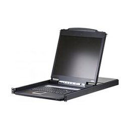 Aten commutateur kvm vga lcd à un seul rail ps/2-usb 16 ports