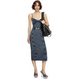 Diesel - Robe midi en jersey effet denim - Robes - Femme - Bleu S