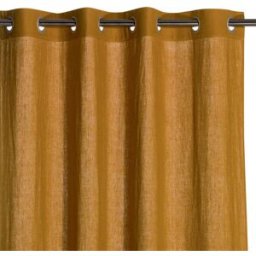 Maison Vivaraise Rideau en lin stonewashed Zeff Bronze 140 x 280 cm unisex