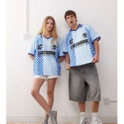 COLLUSION Unisex - Maillot de football - Bleu Bleu L unisex