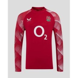 Castore England Rugby Pre Match Drill Top 2025 Adults Rouge/Blanc L Male