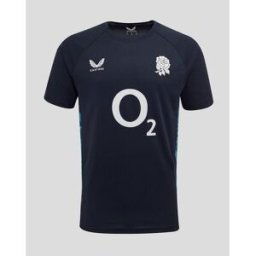 Castore England Rugby Short Sleeve Performance T-Shirt 2025 Adults Encre/Tempête S Male