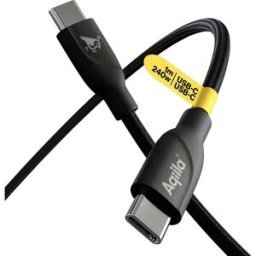 Aqiila Cablebird CB11 Câble USB-C USB 2.0 USB-C® mâle 1.00 m noir AQCBPBICB2BD867
