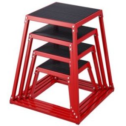 VEVOR Boîte de Pliométrie 4PCs 305/458/609/762 mm Plateforme Pliométrique Charge 227 kg Boîte à Saut Musculation Fitness Crossfit pour Entraînement Pliométrique Step-ups Pompes Squats Gym Domicile