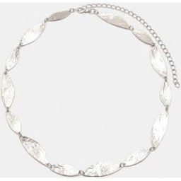 Pull&Bear Ceinture Chaîne Texture Argent M female