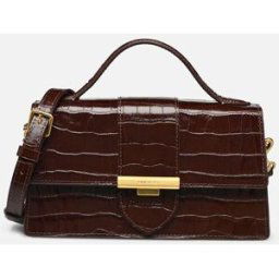 Sac baguette A rabat avec fermoir Exotic Ily par Lancaster Marron T.U Sacs
