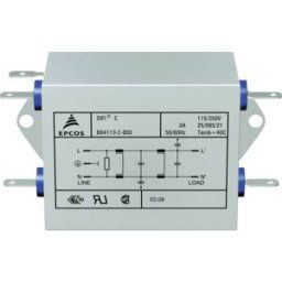 Filtre antiparasite TDK B84113CB30 ignifugé 250 V/AC 3 A 4.7 mH (L x l x H) 89.5 x 50.8 x 38.1 mm 1 pc(s)