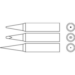 Panne de fer à souder forme de crayon Star Tec 80154 Taille de la panne 1 mm 1 pc(s)