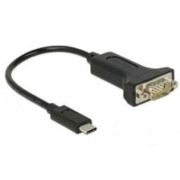 Delock USB 2.0 Adaptateur [1x USB-C® mâle - 1x RS232 mâle] 63908 0.15 m