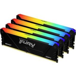 Kingston Beast RGB Module mémoire pour PC DDR4 64 GB 4 x 16 GB 3600 MHz DIMM 288 broches KF436C18BB2AK4/64