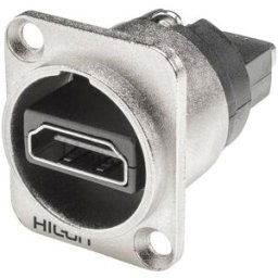 Hicon HI-HDHD-FFDN HDMI embase femelle, contacts droits Nombre de pôles: 19 argent 1 pc(s)
