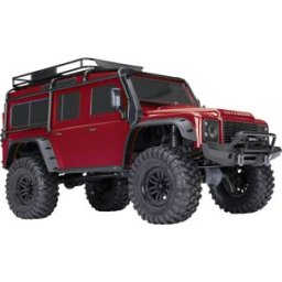 Traxxas Landrover Defender Rouge brushed Auto RC électrique Crawler 4 roues motrices (4WD) prêt à fonctionner (RtR) 2,4 GHz
