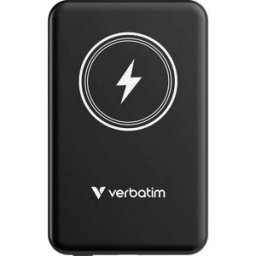 Verbatim Charge n Go Magnetic Wireless Powerbank (batterie supplémentaire) 5000 mAh Fast Charge, Quick Charge 3.0, Power Delivery 3.0, Adaptive Fast Charge