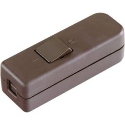 Interrupteur pour câble souple interBär 8006-009.01 marron 1 x Off/On 6 A 1 pc(s)