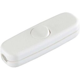 Interrupteur pour câble souple interBär 5055-008.01 blanc 1 x Off/On 3 A 1 pc(s)