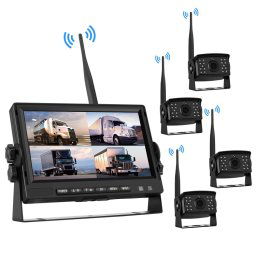 PZ710-W 7 pouces Surveillance de l'écran Split-Vue sans fil Digital Sans File