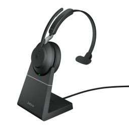 Jabra Evolve2 65 UC Casque audio mono BT USB-A + station, noir