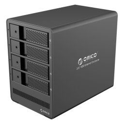 ORICO 9558RU3 5 baies USB 3.0 Type B Aluminium 3.5 pouces SATA HDD Enclosure Disque dur Boîte de stockage, Support RAID 0/5 Mode (Noir)