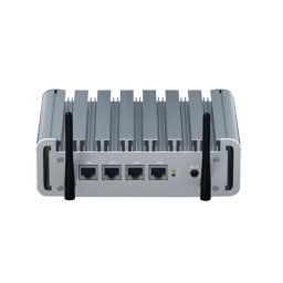 HYSTOU P09B-J4125-4L 8 Go DDR4 + 128 Go SSD ordinateur industriel route douce à partir de 2,5 G multi-réseau HTPC serveur mini console (avec adaptateur américain)