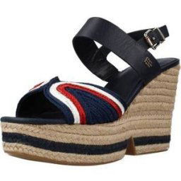 Sandales Tommy Hilfiger ARTISANAL HIGH WEDGE Bleu