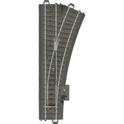 Aiguillage, à droite H0 Longueur: 188.3 mm Rayon:437.5 mm 24.3 ° Märklin 24612 1 pc(s)