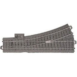 Aiguillage, à gauche H0 Longueur: 188.3 mm Rayon:437.5 mm 24.3 ° Märklin 24611 1 pc(s)