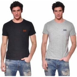 T-shirt Black & Decker Lot de 2 t-shirts homme manches courtes en coton 140gr/m² Gris