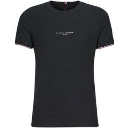 T-shirt Tommy Hilfiger TOMMY LOGO TIPPED TEE Noir