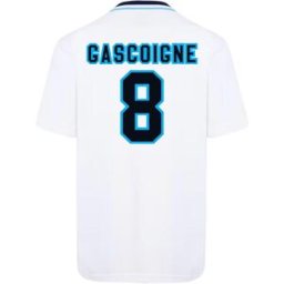 Score Draw England Retro Home Shirt 1996 Adults Gascoigne 8 3XL Male
