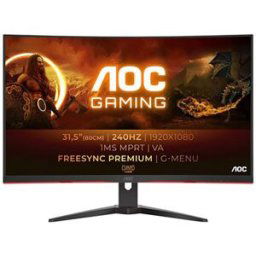 AOC g2 c32g2ze/bk écran plat de pc 80 cm (31.5") 1920 x 1080 pixels full hd led noir, rouge