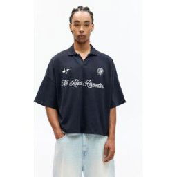 Pull&Bear Polo Étoiles Stwd Bleu M male